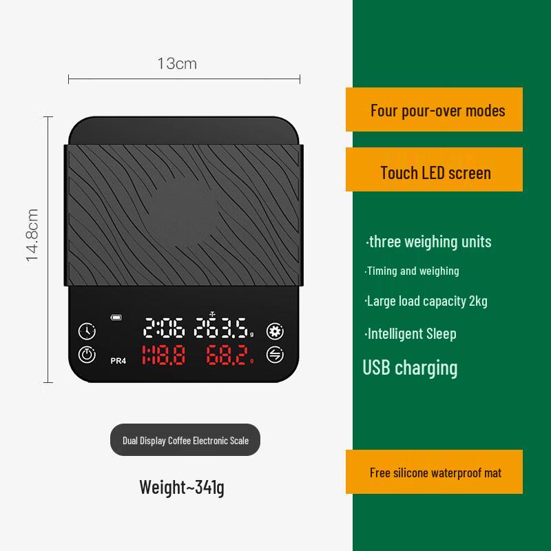 ZISIZ Smart Pour-over Coffee Scale with Auto Timer
