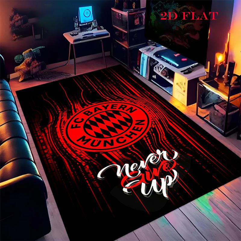 FCB logo Carpet Rug for Living Room Bedroom Home Sofa Decoration,Kids play Nonslip Floor Mat
