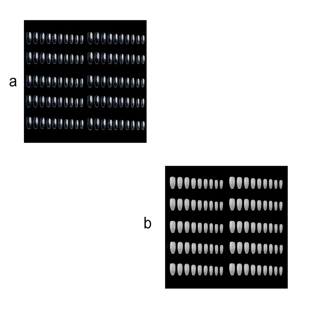 1 Set False Nail Elegant Wear-resistant Different Colors High-ranking Fine Workmanship New-style Magnificent Manicure Kit