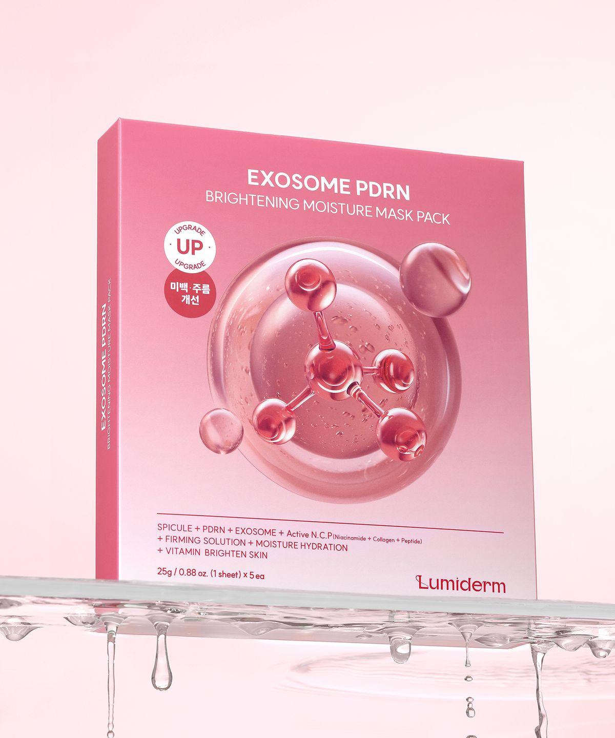 Lumiderm Exosome PDRN Осветляющая увлажняющая маска-патч (5 пакетов)