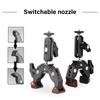 Universal Aluminum Alloy Rotating Clamp with 360 Swivels Ball Head Camera Mount Adapter Fit Tripods Rod Crossbars Gimbals Systems