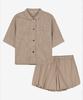 Seideu [W] Cotton Poplin Shirt Pajama Set