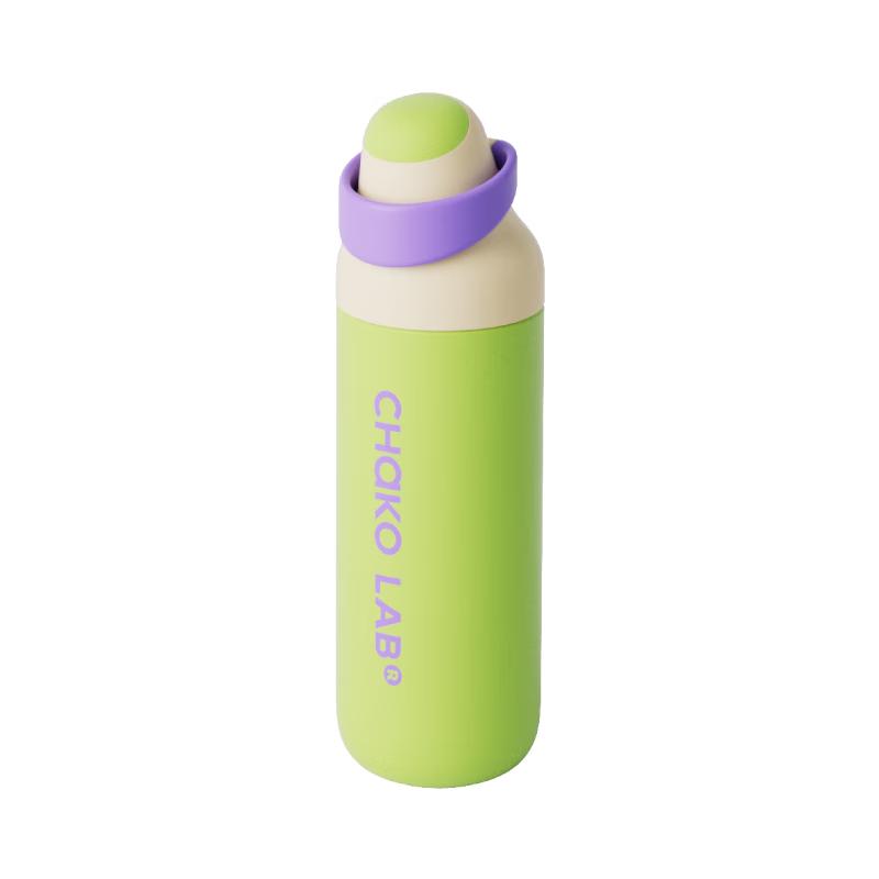 Bouteille d'eau isotherme chakolab à paille pour double boisson
