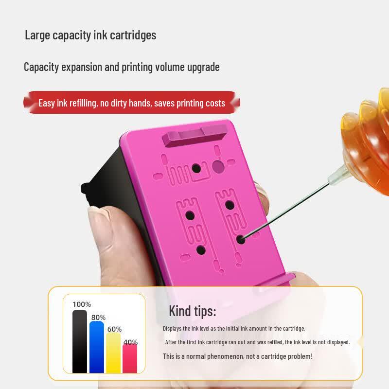 Compatible HP Ink Cartridge Black & Color Combo Pack