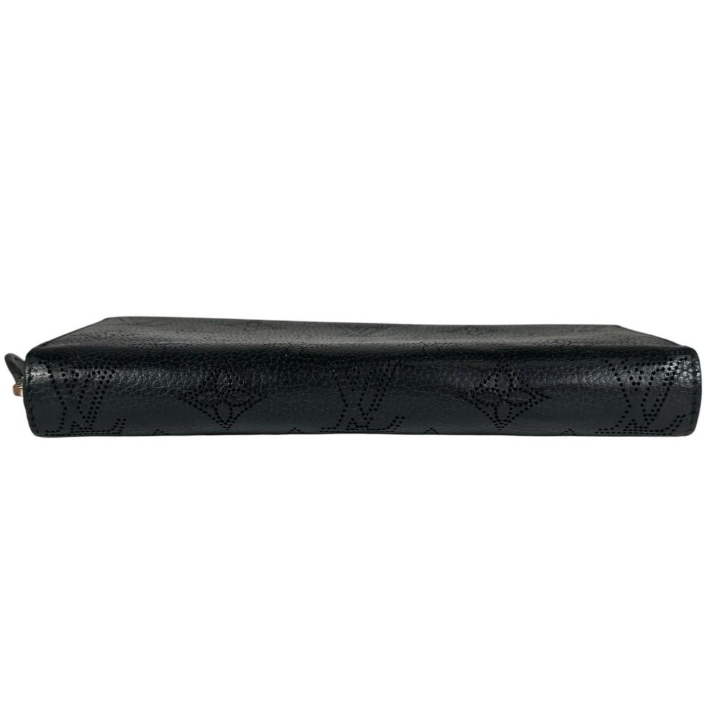 LOUIS VUITTON Mahina Zippy Wallet M61867 Purse black Women used