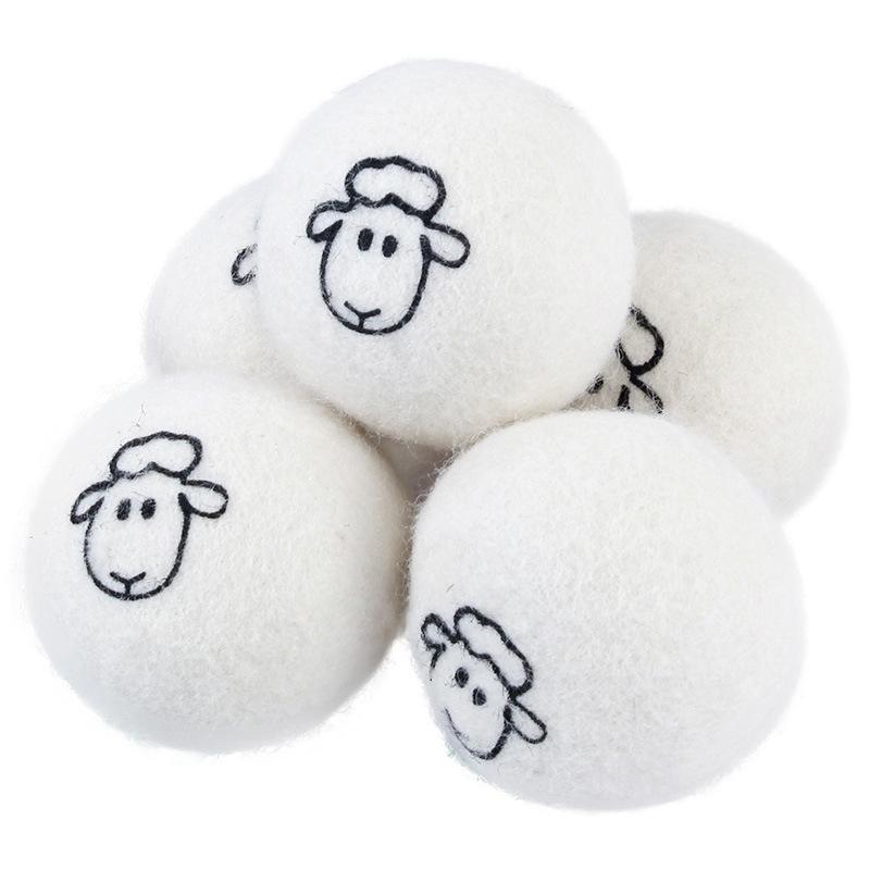 5CM Lamb Cat Play Ball, Wool Ball, Cat Scratch Ball, Felt Ball, Interactive Pet Toy Ball