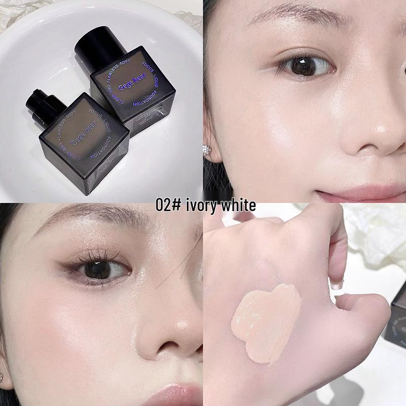 Gege Bear Makellose Weiche Matte Foundation: Langanhaltend, Cremig, Ideal für Studenten & Partys