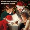 Lewondr Christmas Snow Globe with Christmas Tree Snow Santa 8 Automatic Loop Automatic Christmas Home Christmas Santa Decorating the Christmas Tree