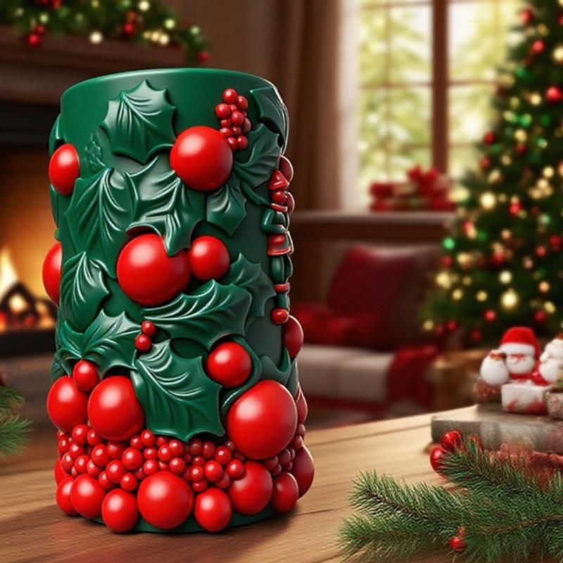 Clown Embossed Cylindrical Silicone Mold Holiday Candle Silicone Mould For Epoxy Resin Art Handmade Candle Soap Making