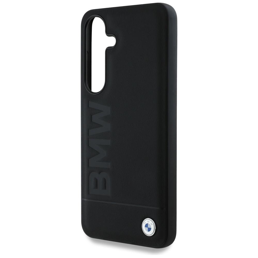 Etui Bmw Leather Big Wordmark Do Samsung Galaxy S25 Czarny