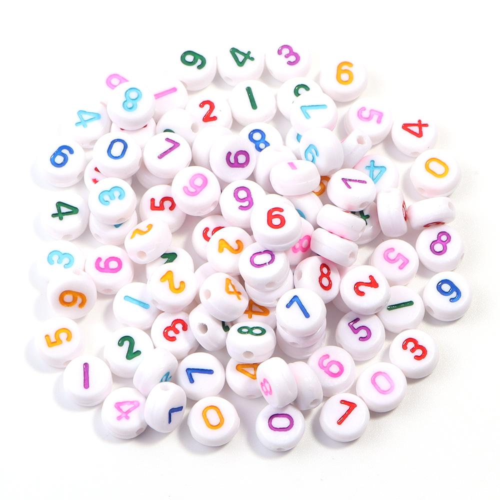 100 Stück Acryl Buchstabenperlen Gemischt Flach Rund Alphabet Spacer Perlen Für Schmuckherstellung DIY Handgemachtes Armband Halskette Zubehör