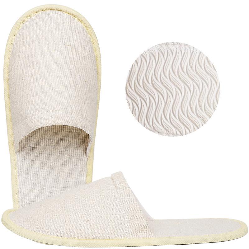 Pantoufles jetables pour hôtels, étal de pantoufles pour invités à domicile, pantoufles d'accueil épaisses antidérapantes