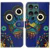 For Motorola Edge 50 5G Case Pattern Leather Wallet Phone Cover with Card Holder