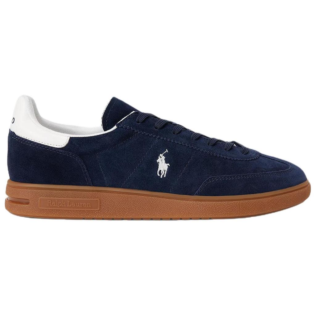 Polo Ralph Lauren Bedford Suede Round Toe Flat Lace-Up Low-Top Sneakers Men sneakers Blue 100059708