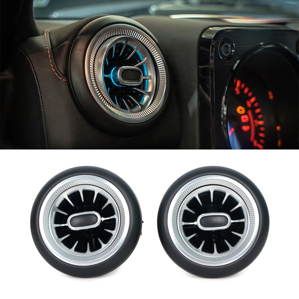 For Suzuki Jimny JB64 JB74 Car LED Front Dashboard AC Air Condition Vent Outlet Turbo Interior Trim Car Accessories