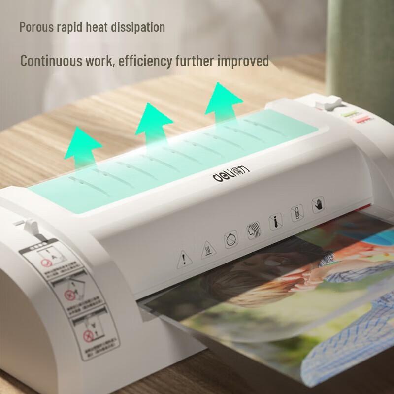Deli A4 Laminator with Two-Speed Adjustment CN plug (adapter included)