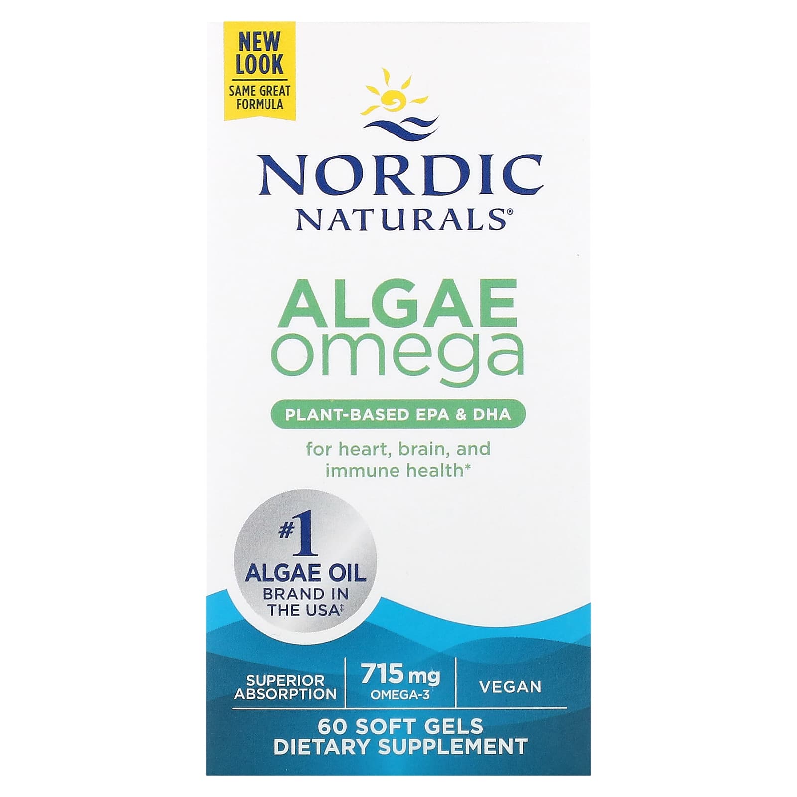 

Seaweed Omega, 60 Softgels (357.5Mg per softgel)
