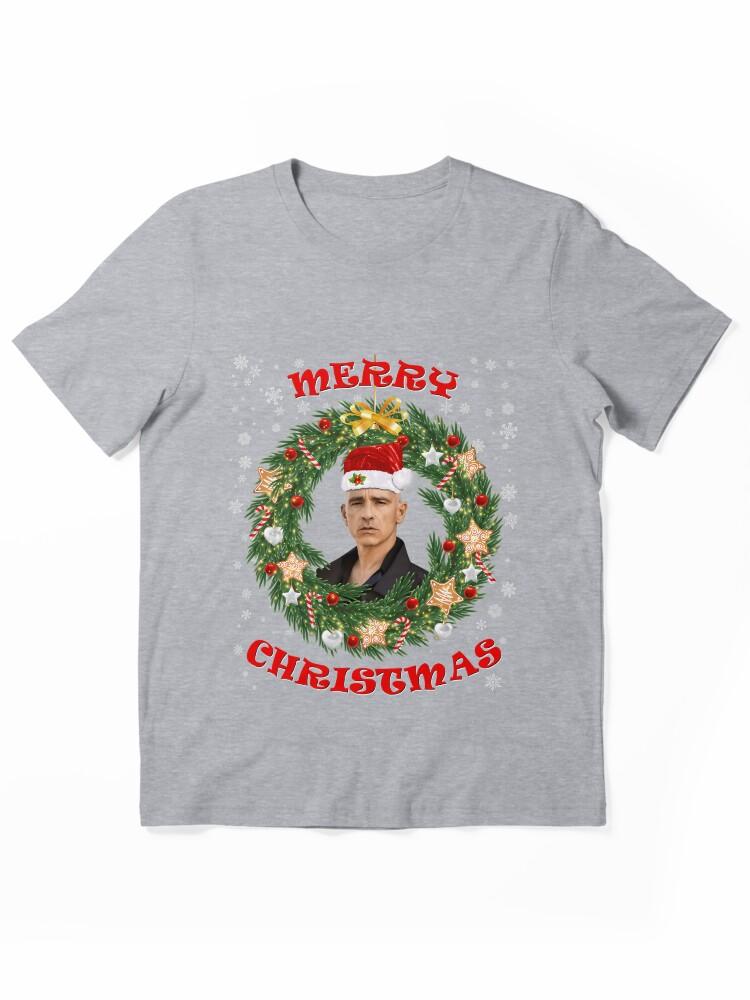 Eros Ramazzotti Merry Xmas Eros Santa Hat and Christmas Wreath Essential Unisex T-Shirt