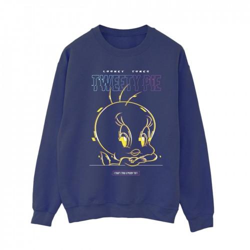 Looney Tunes Womens/Ladies Tweety Glitch Sweatshirt