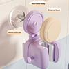 3pcs Dopamine Mop Wall Clamp,Suction Cup,Bathroom Door,Non Perforated Broom Hanging Rack,Hanging Support Reset Shelf, Hook