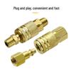 Male Connector with Internal & External Threads for Pneumatic Tools - Air Compressor Hose Adapter