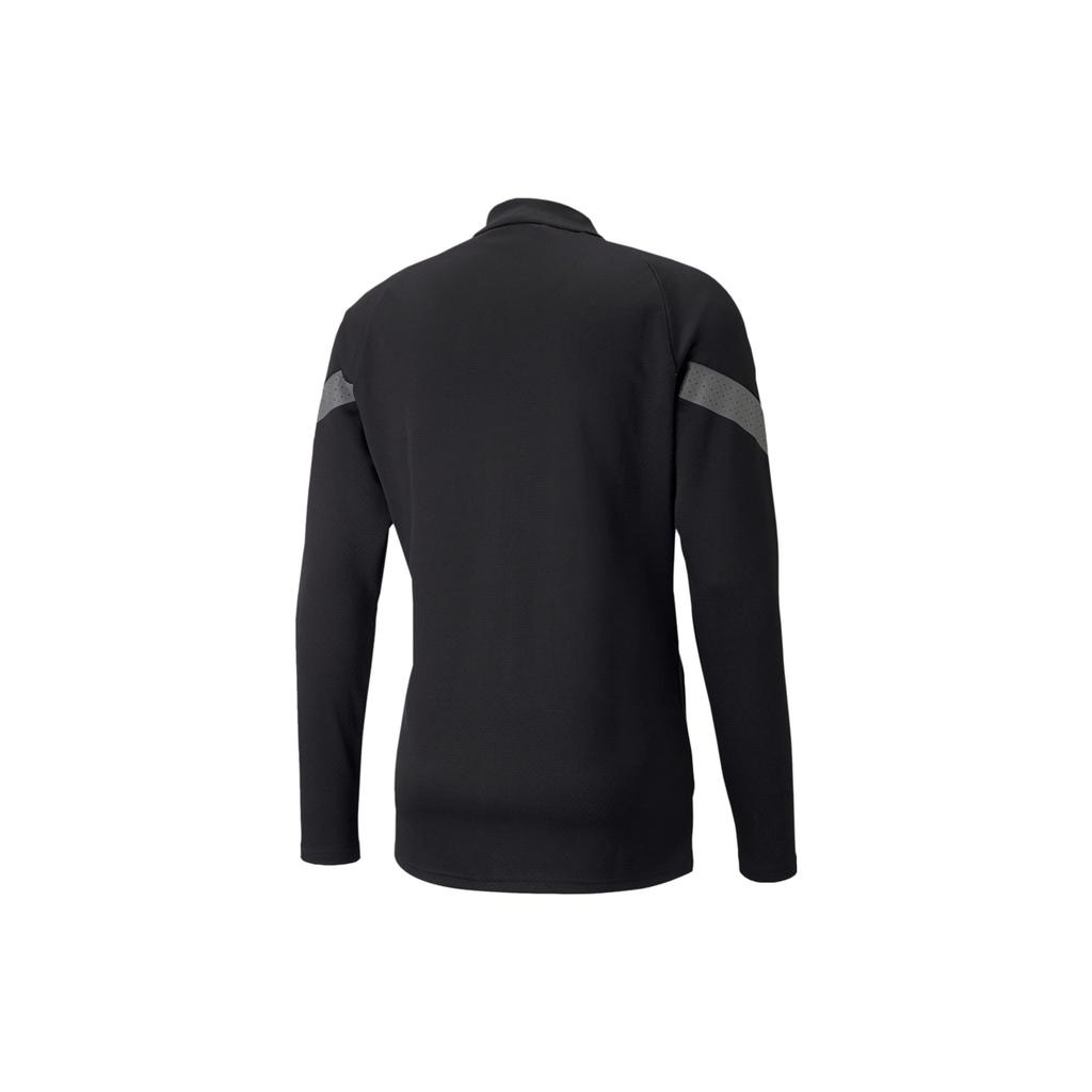 Puma Teamfinal Trainingsfußballjacke Colorblock-Logo-Design Langarm Herrenjacke Schwarz 657378-03