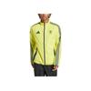 Adidas Logo Striped Reversible Slim Fit Stand Collar Jacket Men Jacket Impact-Yellow JE5632