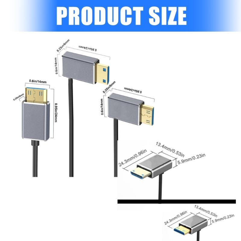 2.1 Version Mini DSLR Camera Camcorder Video Card Adapter Cable Supports 8K60Hz 4K120Hz For Cameras Projectors Laptops