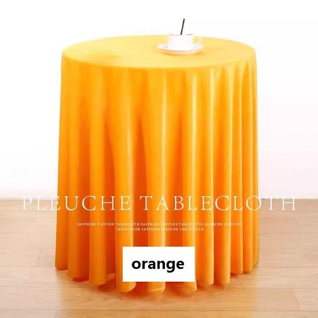 Runder Samt-Tischdecke 100 - 200 cm - Flecken- und Knitterbeständig Waschbare Runde Tischdecke, Polyestergewebe Tischdecke