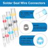 100pcs Solder Seal Wire Connectors Heat Shrink Solder Seal Butt Connectors Electrical Terminals Insulated Waterproof Copper Wire
