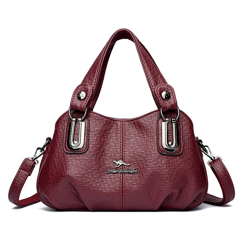 Bag Women's New Middle-aged Women's Fashion Versatile Send Mother High-end Texture Soft Leather Mobile Phone One Shoulder Niche Crossbody