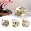 Šálek a podšálek Porcelánová sada Stylový hrnek na kávu Keramický Domov Narozeninový dárek Svatba Kavárna