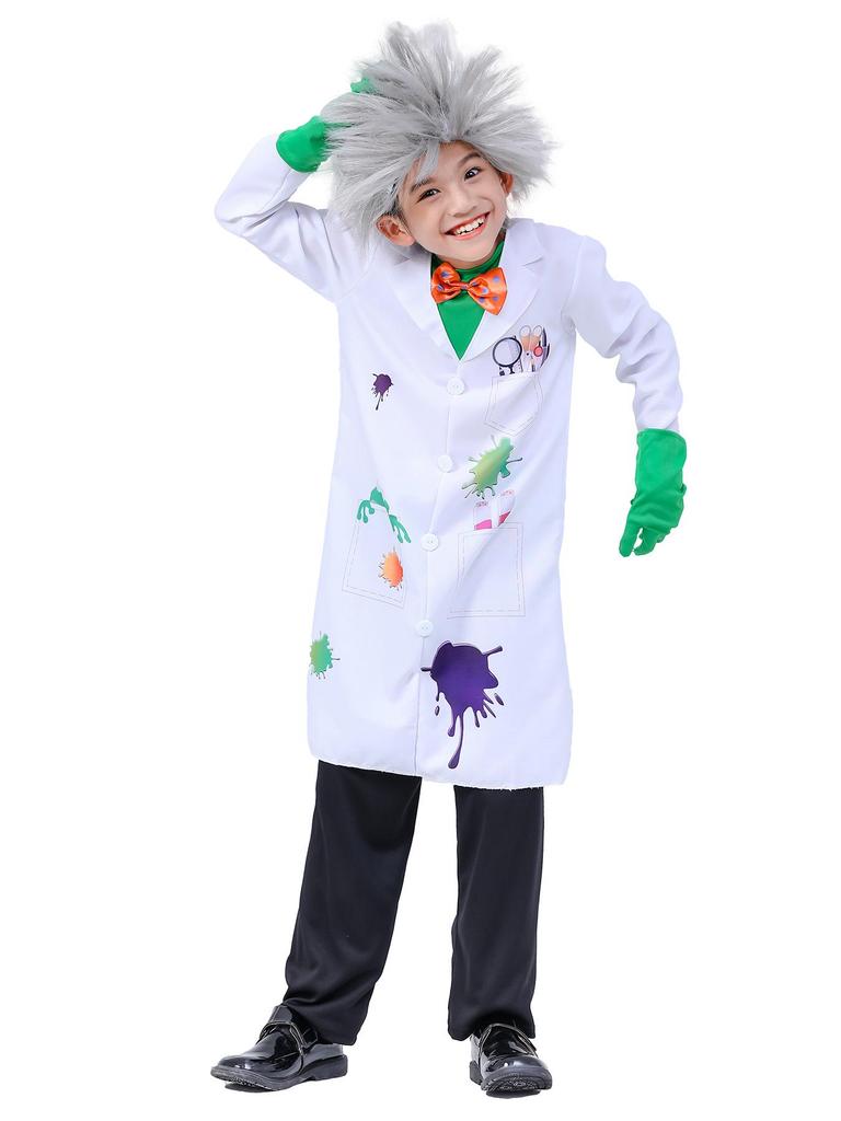 Kids' Mad Scientist Costume for Halloween or Science Activities