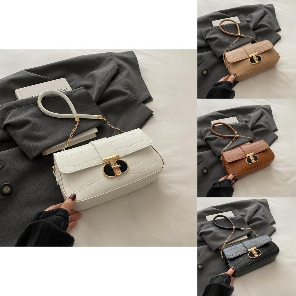 Stylish Pu Leather Small Square Bag Trendy Shoulder Bag Crossbody For Women