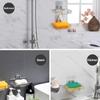Stainless Steel Bathroom Soap Holder Wall Mounted No Drilling Kitchen Sponge Tray Holder Organizer Sticky Shower Soap Dish Rack
