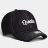 PLATEAU Oversized Denim Ball Cap XL QUAIN DENIM CAP BLACK