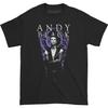 Men's Andy Black Purple Coffin Tee T-shirt X-Large Black