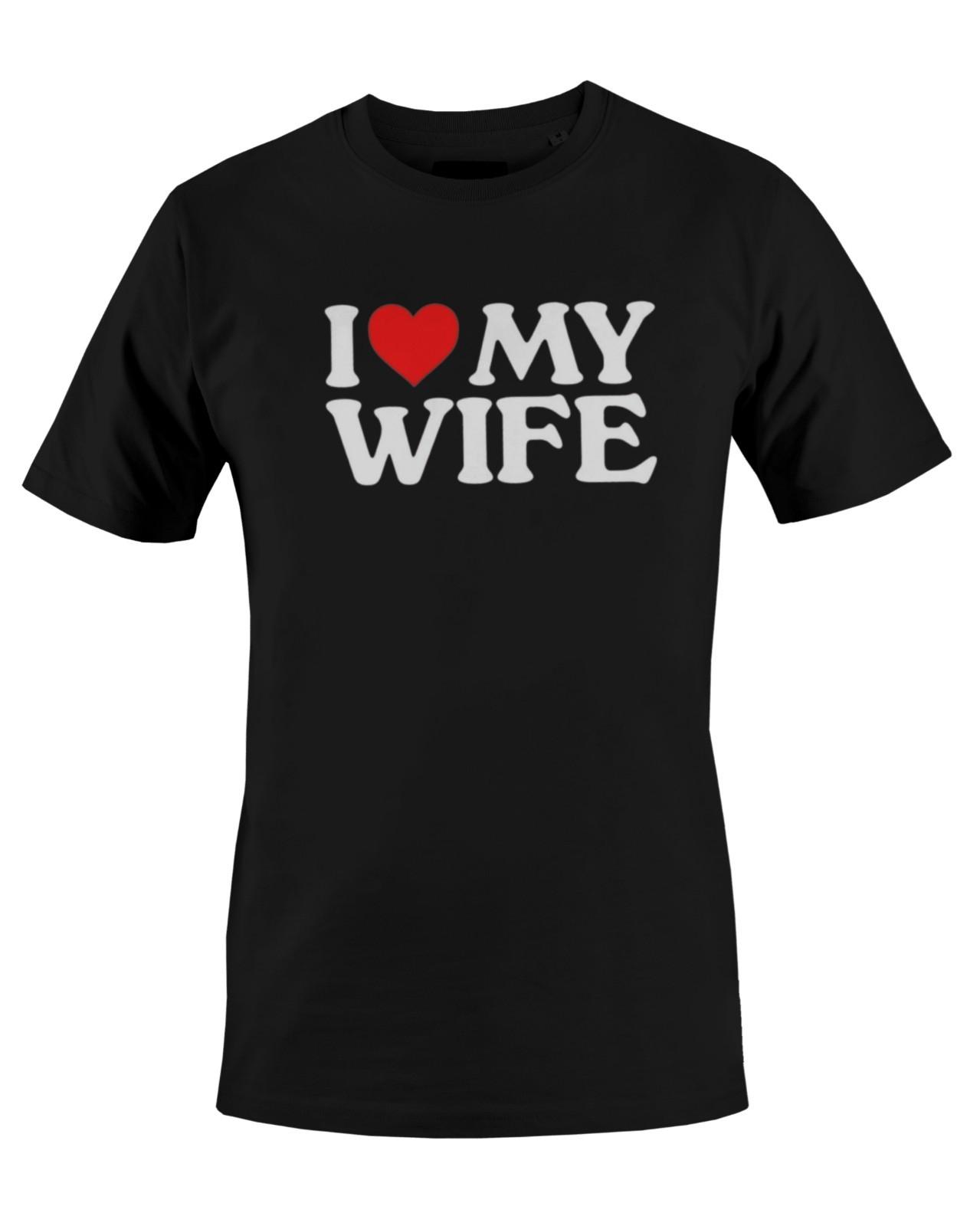 I Love Heart My Wife Graphic Print Mens T-Shirt XXXXL