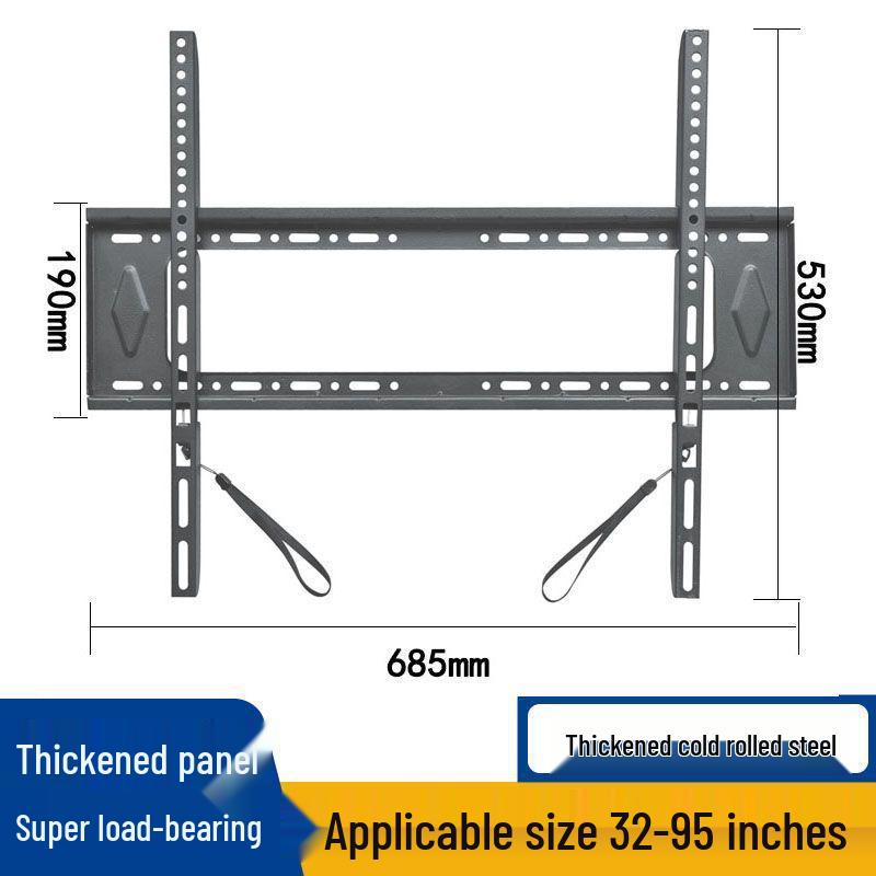 Universal TV Wall Mount, Adjustable 32-120 Inch Tilt & Fixed Angle Bracket