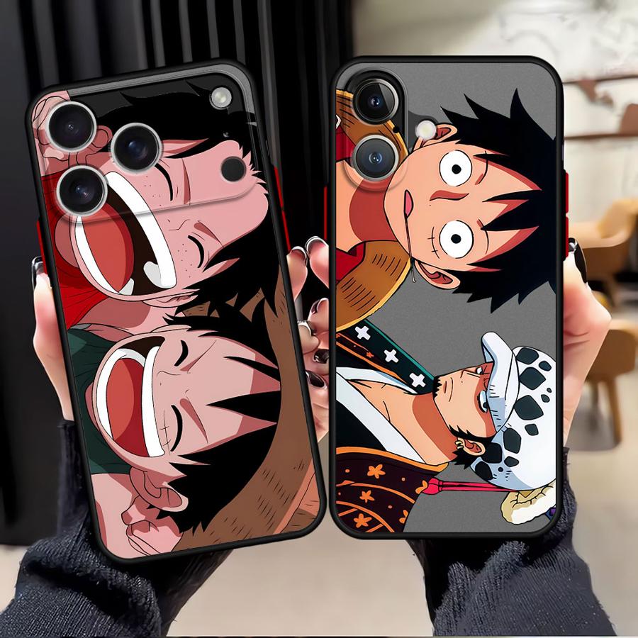 One Piece Anime Luffy Case for iPhone 17 Pro Max 11 XS XR 13 Mini 14 Air 7 8 SE 15 16 Plus 12 Funda Back Phone Cover