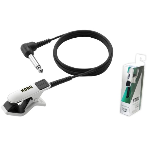 KORG Tuner Microphone CM-200-WHBK Piezo Clip Type, White, Black
