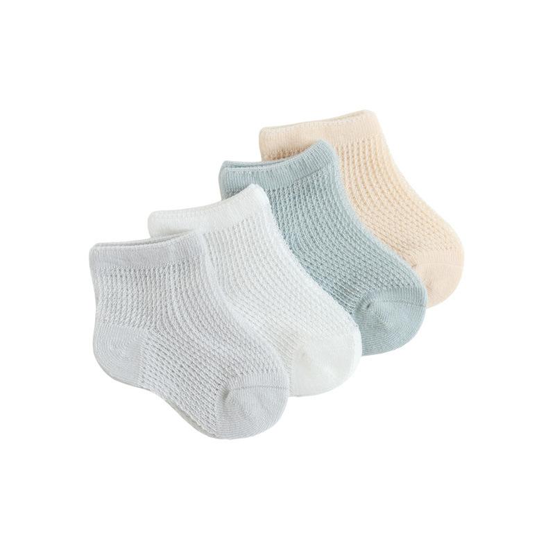 4 Pairs/Lot  New Baby Socks Mesh Thin Newborn Socks Combed Cotton Boneless Soft Summer Baby Socks For Gift
