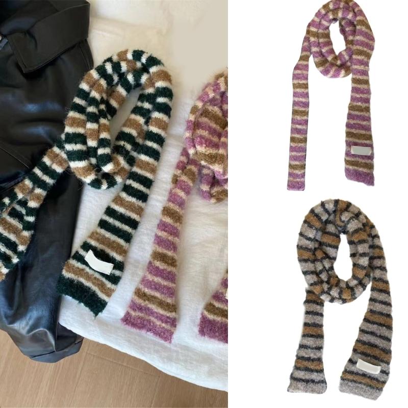 Knit Scarf for Women Long Skinny Belt Necktie Neck Scarf Girls Photo Props Long Neckerchief Skinny Scarf Necktie