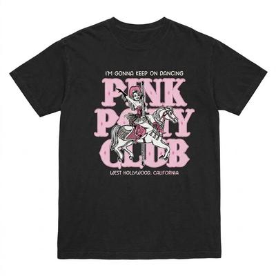 Pink Pony Club T-Shirt West Hollywood Kalifornien Grafik-T-Shirt - Vintage-Waschung