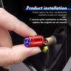 4 Pezzi Tappi Valvole Pneumatici Auto Copri Stelo Ruota in Alluminio Per Mercedes Benz W211 W124 W176 W177 C180 C200 C260 C300 GLC CLE