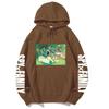 Spy X Family Anime Print Hooded Sweatshirt Men Women Oversized Fleece Pullover With Ribbed Hem