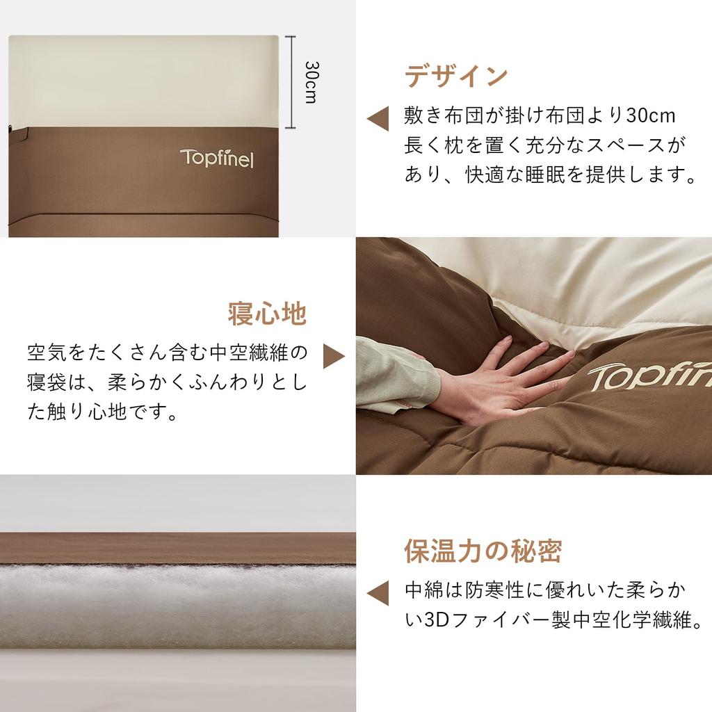 Topfinel Schlafgast mit Aufbewahrung Auto Notfallbettwäsche Komforttemperaturbeutel, Sommer-/Winterbettwäsche, 2,5 kg, Ganzjährig, Winter/Sommer, Kompakt,