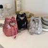 Trendy Mini Sling Bag For Kids With Shimmering Sequins Lightweight Shoulder Bag