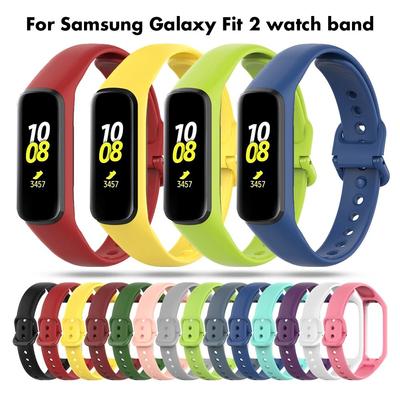 Pro Samsung Galaxy Fit 2 Chytrý pásek k hodinkám Měkký silikonový pásek Náhradní náramek na zápěstí pro Samsung Galaxy Fit 2 SM-R220 Correa
