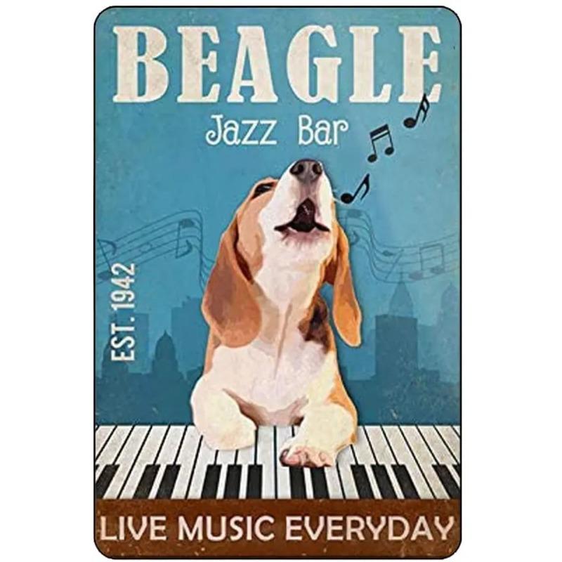 

Cute Puppy Metal Tin Sign Vintage Wall Decor 20x30cm